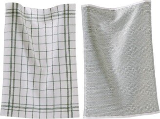 tagltd Classic Terry Dishtowel Set of 2 Foliage