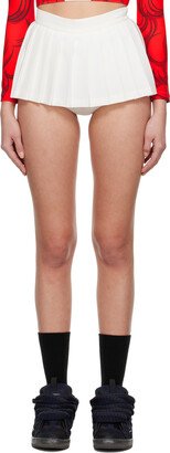 SSENSE Exclusive White Pleated Skort