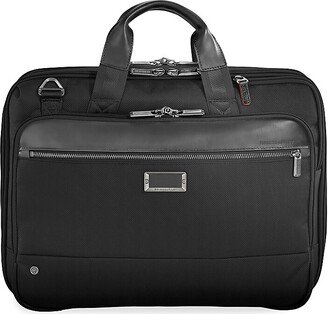 Medium Leather Expandable Briefcase