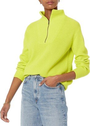 Women's Relaxed-Fit Ribbed Half Zip Sweater (Available in Plus Size) (Previously Amazon Aware)