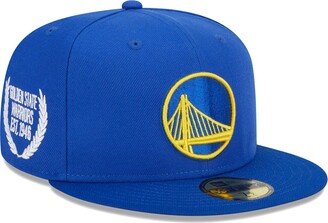 Men's Royal Golden State Warriors Camo Undervisor Laurels 59Fifty Fitted Hat