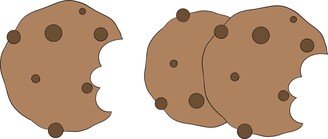 Chocolate Chip Cookie Or Double Cookies Cookie Cutter