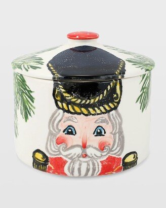 Nutcracker Christmas Biscotti Jar