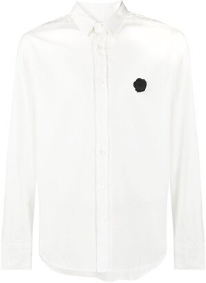 Logo-Patch Button-Up Shirt-AA