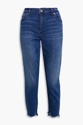 Cate cropped distressed mid-rise skinny jeans-AB