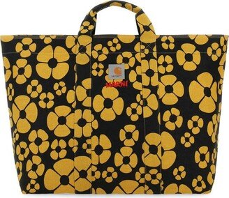 X Carhartt Floral Printed Tote Bag