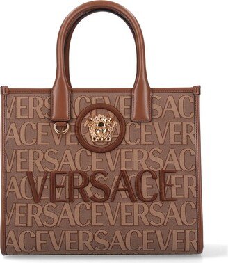 All-Over Logo Jacquard Small Tote Bag