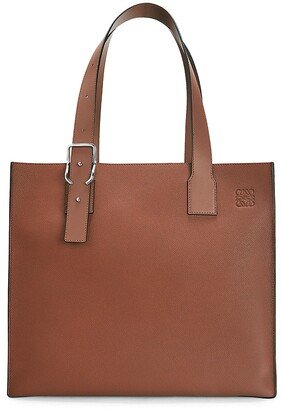 Buckle Leather Tote