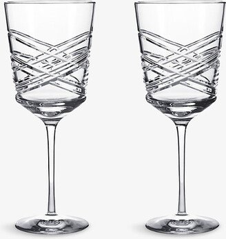 Aran Crystal red Wine Glasses set of two