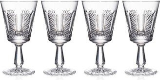 Set Of 4 Crystal Hibernia Mastercraft Wine Glasses (280Ml)