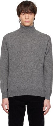 Gray Roll Neck Sweater