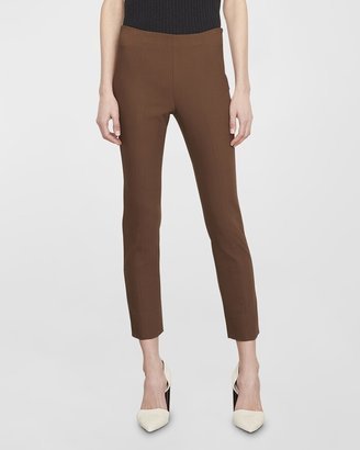 High-Waist Stitch-Front Seamed Leggings