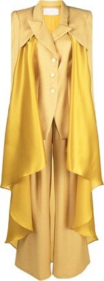 Gaby Charbachy Draped Peak Collar Suit