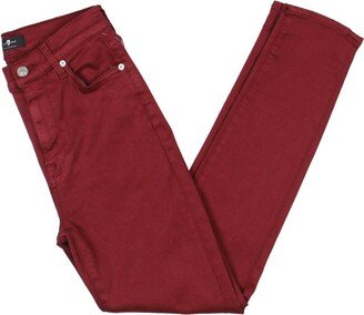 Womens High Rise Ankle Skinny Pants