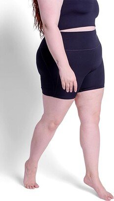 High-Rise Run Shorts (Black) Women's Shorts