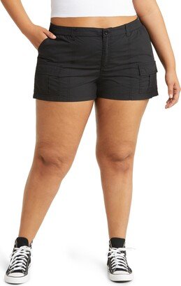 Washed Cargo Midi Shorts