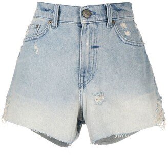 Ripped-Detail Shorts-AA