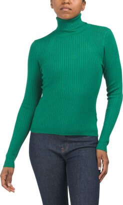 TJMAXX Turtleneck Variegated Ribbed Pull Over Sweater