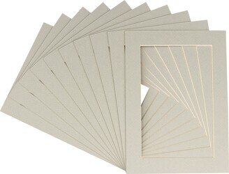 PosterPalooza 8.5x11 Mat for 5x7 Photo - Taupe Beige Matboard for Frames Measuring 8.5 x 11 Inches - To Display Art Measuring 5 x 7 Inches