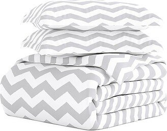 Linens & Hutch Arrow Pattern 3-Piece Microfiber Duvet Cover Set