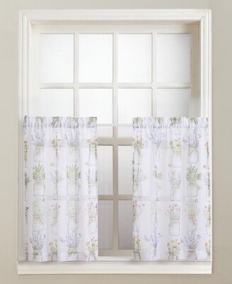 No. 918 Eve's Garden 54 x 24 Pair of Tier Curtains