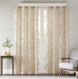 Gracie Mills 1-pc Leilani Palm Leaf Burnout Window Sheer - 50x63