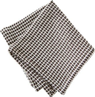 tagltd Textured Check Dishcloth Set of 2 Black