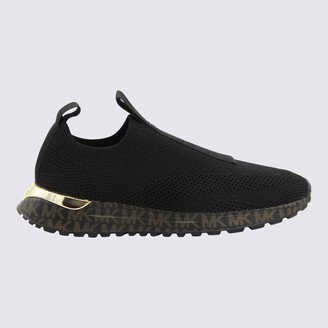 Black Mesh Slip On Sneakers