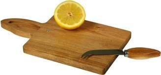 Acacia Bar Board with Magnetic Knife