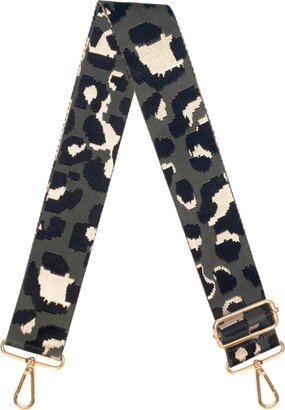 Luxe Dark Grey Camo Print Bag Strap.