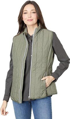 Rainier Primaloft Eco Full Zip Vest (Poplar Melange) Women's Clothing