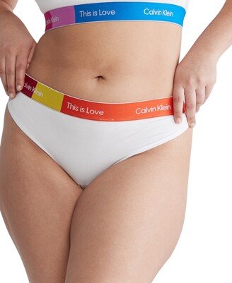 Size Pride This Is Love Colorblocked Thong Underwear QF7279