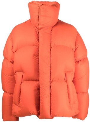 High-Collar Padded Short Jacket