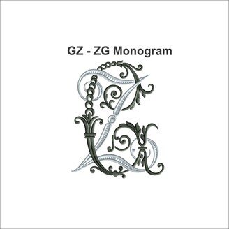 Set Of 12 Embroidered Napkins/Monogrammed Cotton Table Linens Wedding Gift 2 Letters Monogram