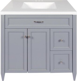 Verona 37 in. Bath Vanity Set with Cultured Marble Top