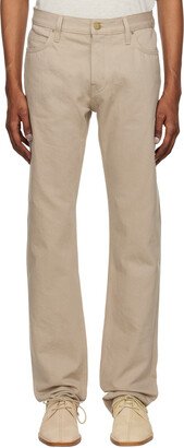 Taupe Five-Pocket Jeans