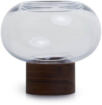 Oblate small vase