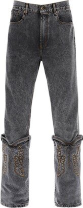 Evergreen Mini Cowboy Cuff Jeans