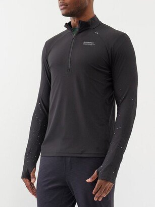 City Run Surge Half-zip Recycled-blend Top