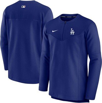 Men's Royal Los Angeles Dodgers Authentic Collection Game Time Performance Half-Zip Top