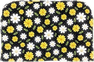 4 Slice Slot Daisy Daisies White Yellow Green Leaves On Black Spring Reversible Toaster Kitchen Appliance Dust Cover Cozy She Who Sews 698