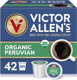 Victor Allen's Coffee Organic Peruvian Single Serve Coffee Pods, 42 Ct