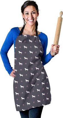 Horse Pattern Apron - Printed Print Custom With Name/Monogram Perfect Gift For Lover