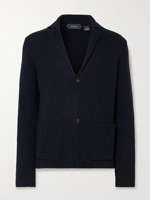 Slim-Fit Ribbed Virgin Wool Cardigan