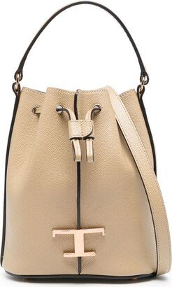 T Timeless leather bucket bag