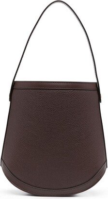 Leather Bucket Shoulder Bag