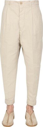 Turn-Up Cuff Cropped Trousers