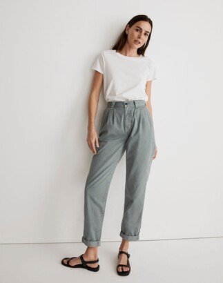 Garment-Dyed Tapered Chino Pants