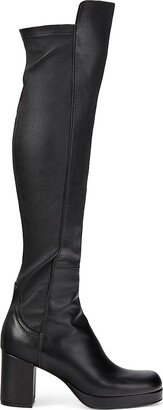 Betty 76MM Patent Stretch Leather Over-The-Knee Boots