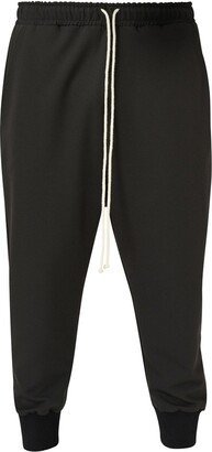 Lia Aram Stitch Detail Black Cropped Trousers